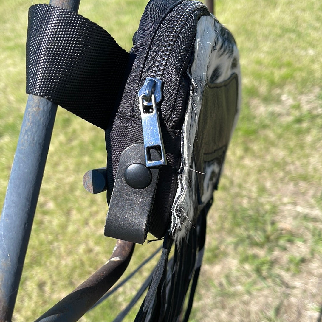 Show cattle belt bag w/ fringe